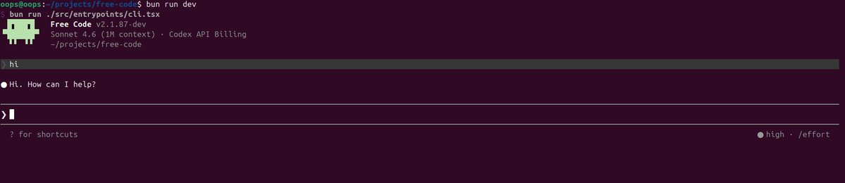 bubblu2264's tweet photo. @Fried_rice NEW: Full OpenAI Codex Support! 
https://t.co/9o0CjpoRqL

Thinking animations, vision processing, seamless tool-use loops, and live token billing all perfectly reverse-engineered to run both Claude and Codex under the same CLI. https://t.co/4vzqdtCW07