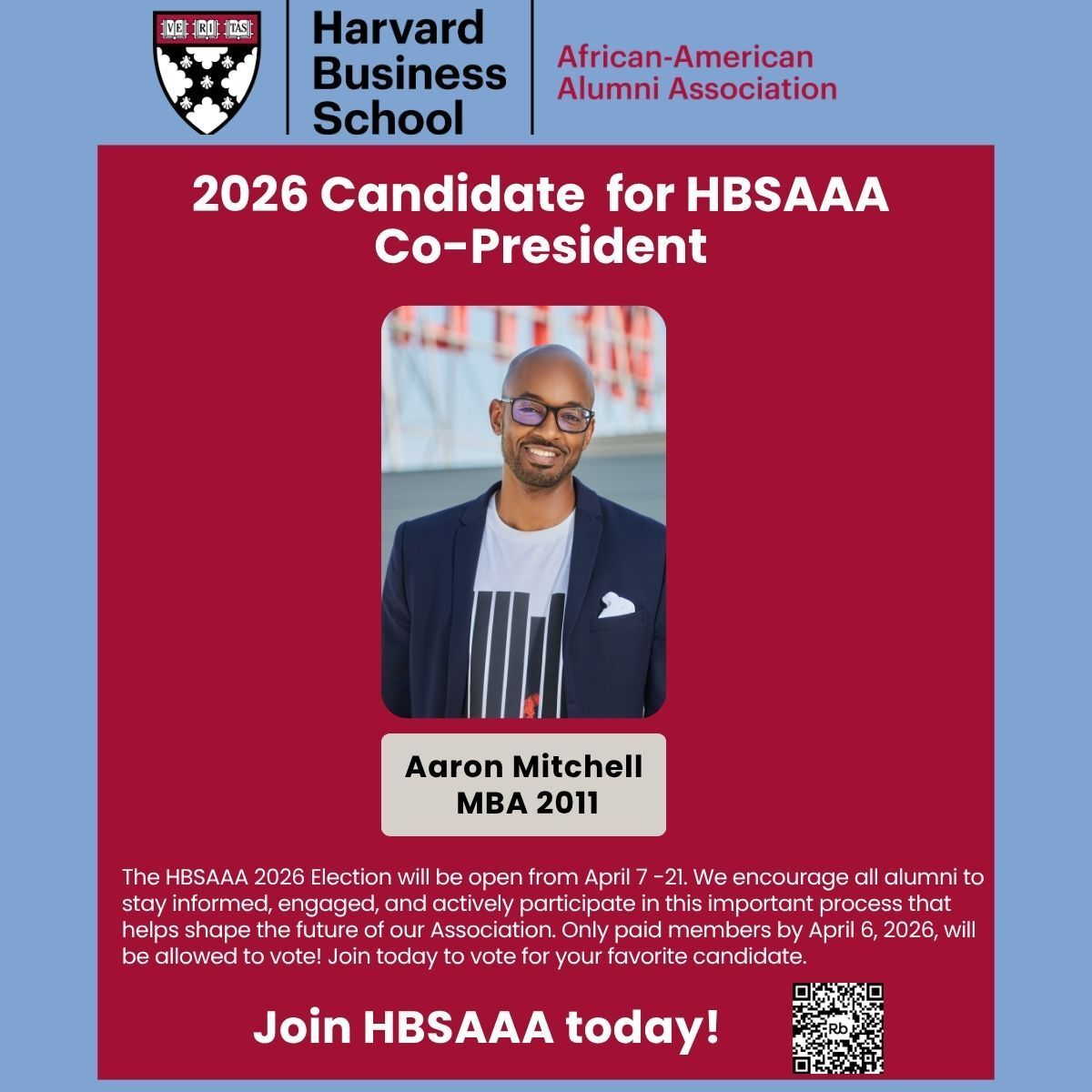 HBSAAA's tweet photo. Let your voice be heard! Join HBSAAA Today! 

For those of you who are PAID members by April 6, 2025, you will have the privilege of voting in this year’s election. 

 We urge you to become a PAID member now. Activate your membership here: https://t.co/YcHVU80jGH https://t.co/GYB3F0R4rx