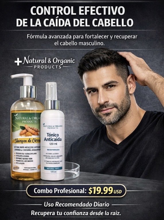 IvanCevallosC19's tweet photo. Lo primero y lo lógico cuando hay Alopecia es detener la Caída! Sin Químicos.
Realiza tu pedido al 0978831045
#Alopecia #ShampooDeCurcuma #TonicoAnticaida #Organico #Ecuador https://t.co/8Il7pwCmfY