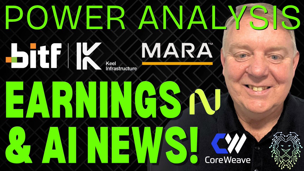 McnallieM's tweet photo. Latest podcast here covering earnings analysis on $BITF / $KEEL and top AI News from $NBIS $CRWV $MARA

https://t.co/qm96uA3mh8 https://t.co/nHPdmNB9zy