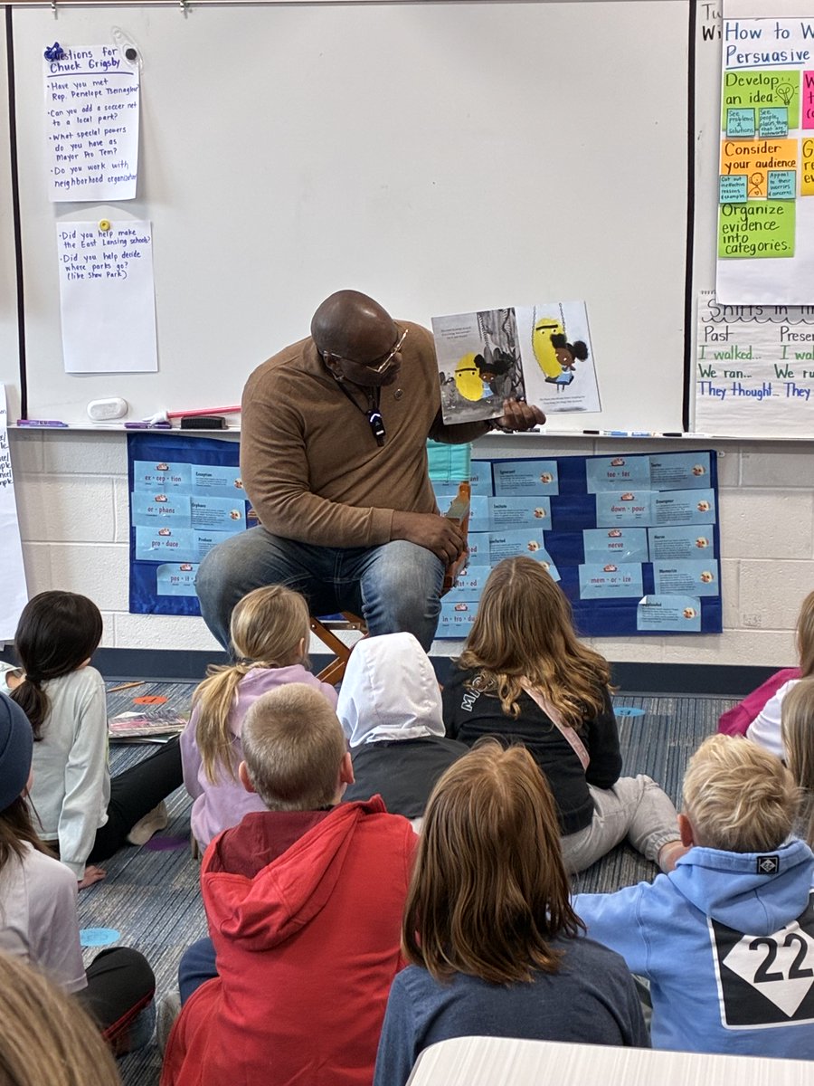 ForGrigsby's tweet photo. As "March is Reading Month" comes to a close, I had the opportunity to read to a 3rd-grade class at Glencairn Elementary, and it turned into a full-circle moment for me. https://t.co/gFLTsuJC7z