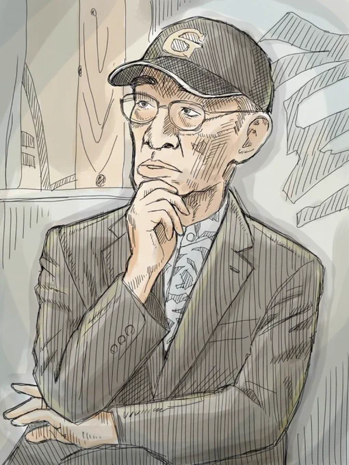 富野監督にたぬきちの描いた似顔絵を見ていただいたことがあります。 