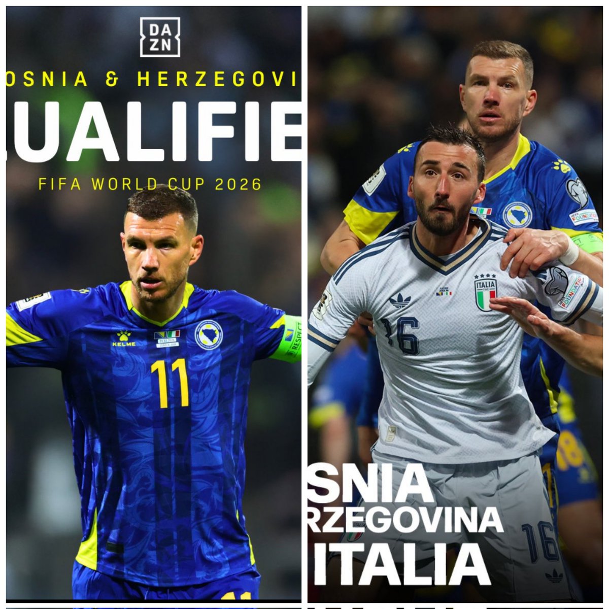 Italia se queda fuera del Mundial 2026 tras caer ante Bosnia en la tanda de penales , por 3ra ocasión consecutiva sin mundial para los Italianos , una lastima por Gattuso que había conformado un buen equipo
Felicidades a Bosnia y Herzegovina que consiguieron su boleto !!! 🇺🇸🇲🇽🇨🇦