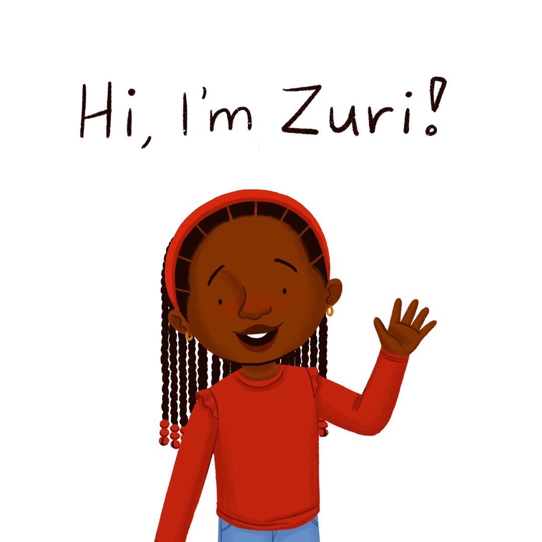 alleannaharris's tweet image. Zuri has news to share!! ❤️ #kidlitart