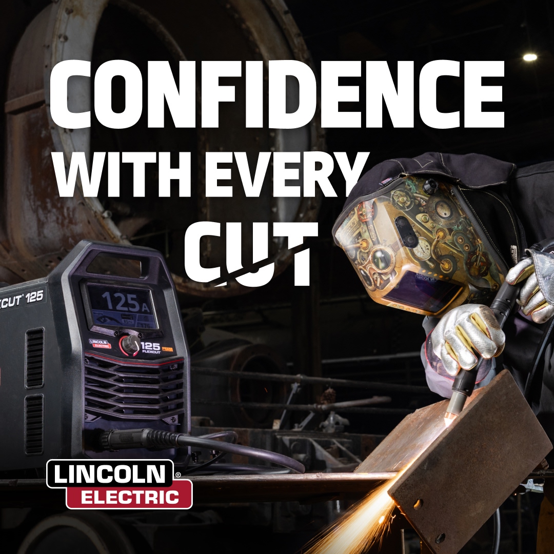 LincolnElectric's tweet photo. Machines you can count on. A nationwide support network you can trust. Meet FlexCut plasma cutters from Lincoln Electric: https://t.co/peYhPRP7eO
#CutRed #WeldRed #WeldRedNation https://t.co/mZgaglabZu