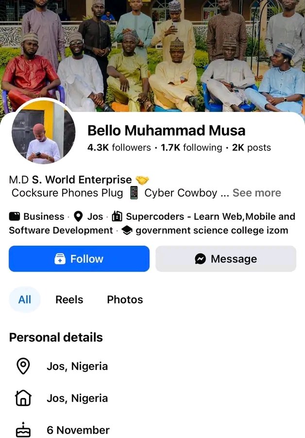 Just_IsyTM's tweet photo. One speaks against evil, those guilty begin to rant and all of a sudden become private investigators 

When they think they are the only Private Investigators that there is 😕

🚫These terrorists are all around us - Know this and know no peace

Suspect Popularly known as Dan Musa, is one of the major figures behind not just the Jos attack  of yesterday, but many others that happened in that region in recent times. He gives them all the gadgets they work with, and most times, just like the most recent, go on field with them to carry out these att@cks.

Address- 

No 11 Vin Theo plaza Ahmadu bello way, or Dadinkowa Jos south plateau state , Jos, Nigeria

$har£ massively by reposting 

Since the government don't know what to do...a group of Anonymous legion are rising from within the Shadows for the sake of humanity

More expositions coming.

Beware of these bloody terrorists below 👇