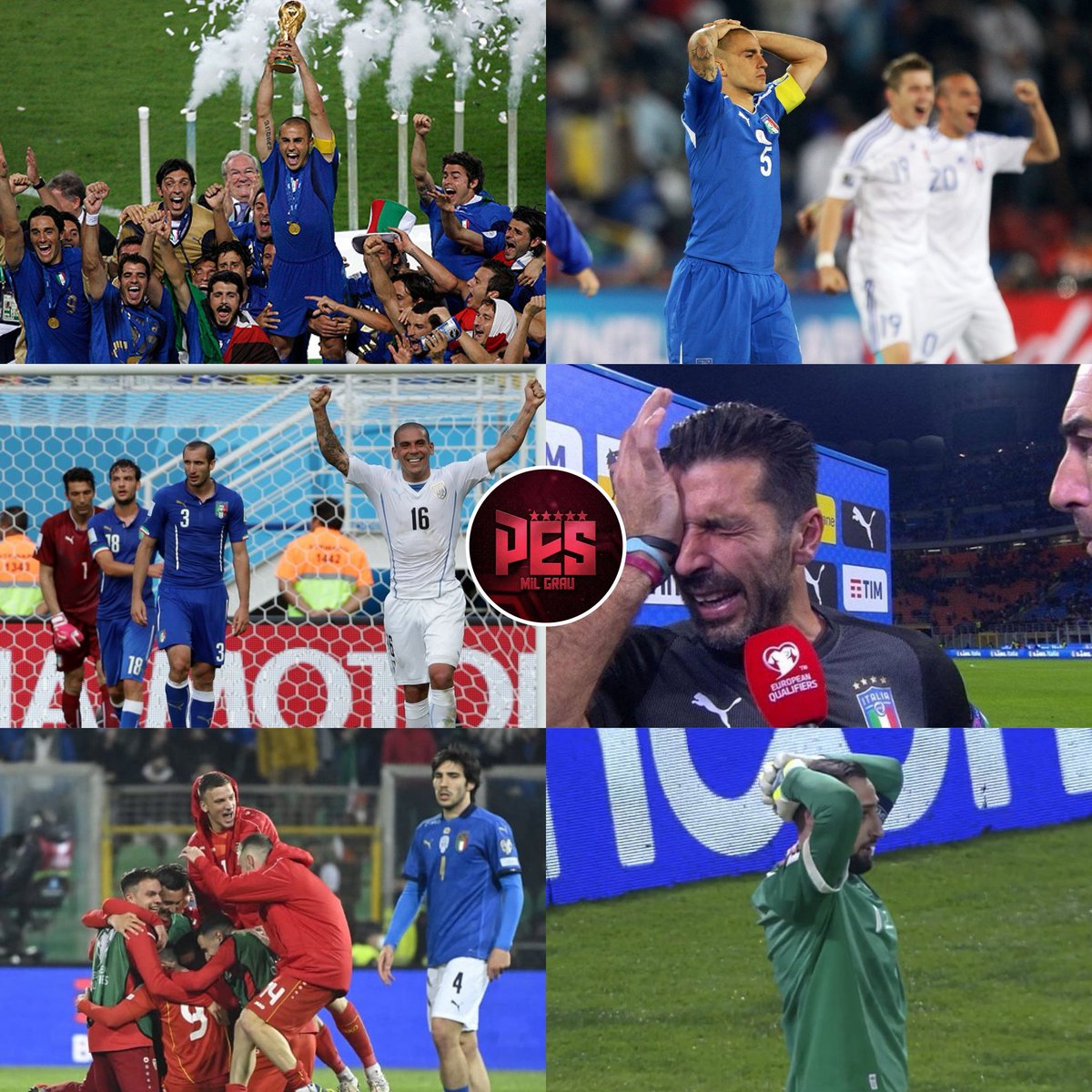 🇮🇹 A maldição da Itália depois do tetra na Copa do Mundo 2006:

❌ 2010: Caiu na fase de grupos
❌ 2014: Caiu na fase de grupos
❌ 2018: Não se classificou
❌ 2022: Não se classificou
❌ 2026: Não se classificou