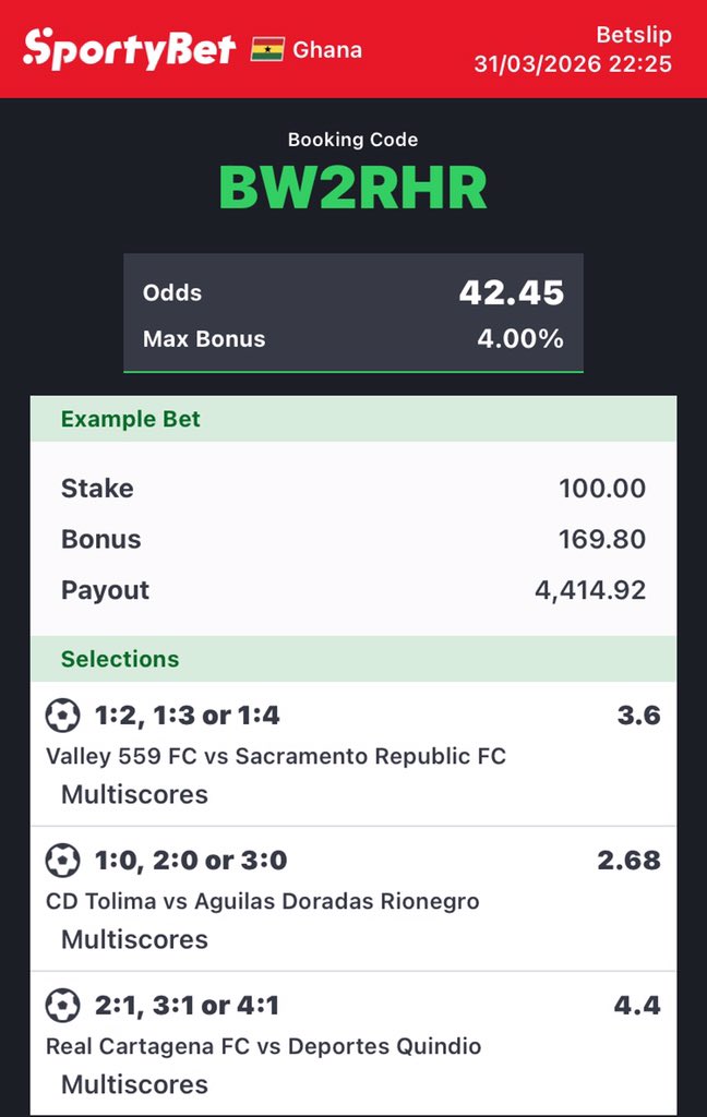 ceobesttips's tweet image. Odds: 42+🏆🏆🏆

IT’S 100% SAFETY 🎉🎉🎉

GOOD LUCK 🍀

#42Odds #foryou