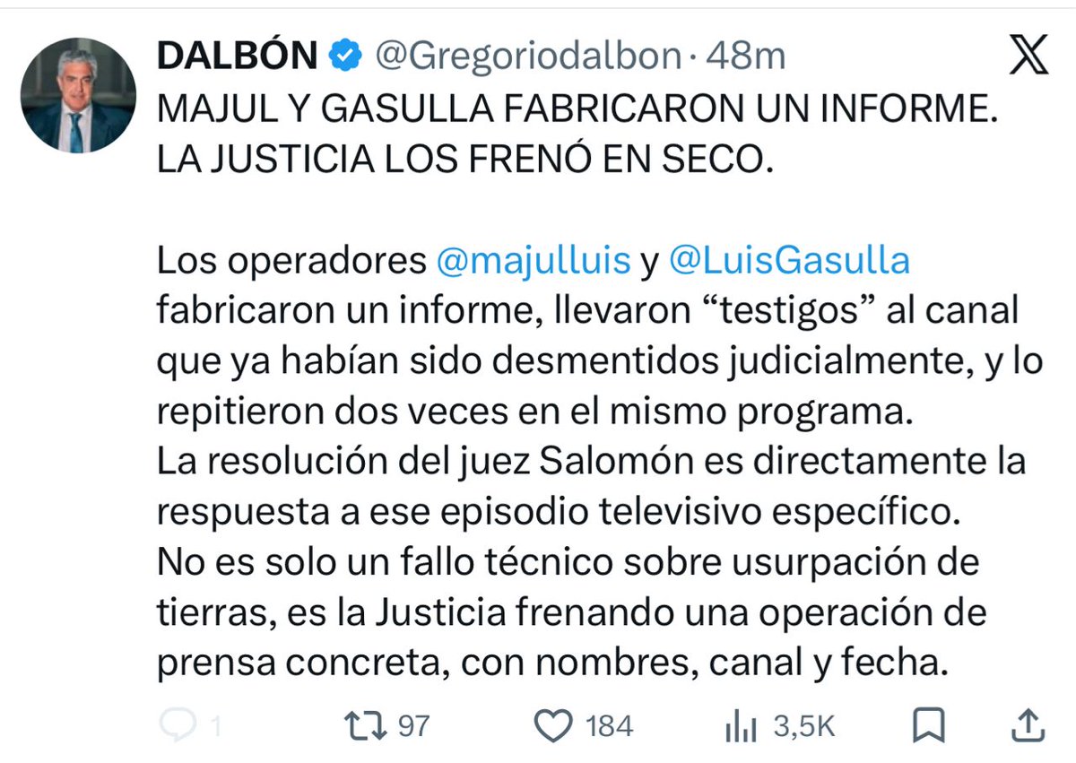 Luis Gasulla tweet media