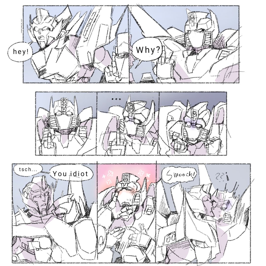 Vnn4_'s tweet photo. *Kisses getaway in the optic*
#Getarod #TransformersIDW #rodimus #getaway https://t.co/PHAXYJqvap