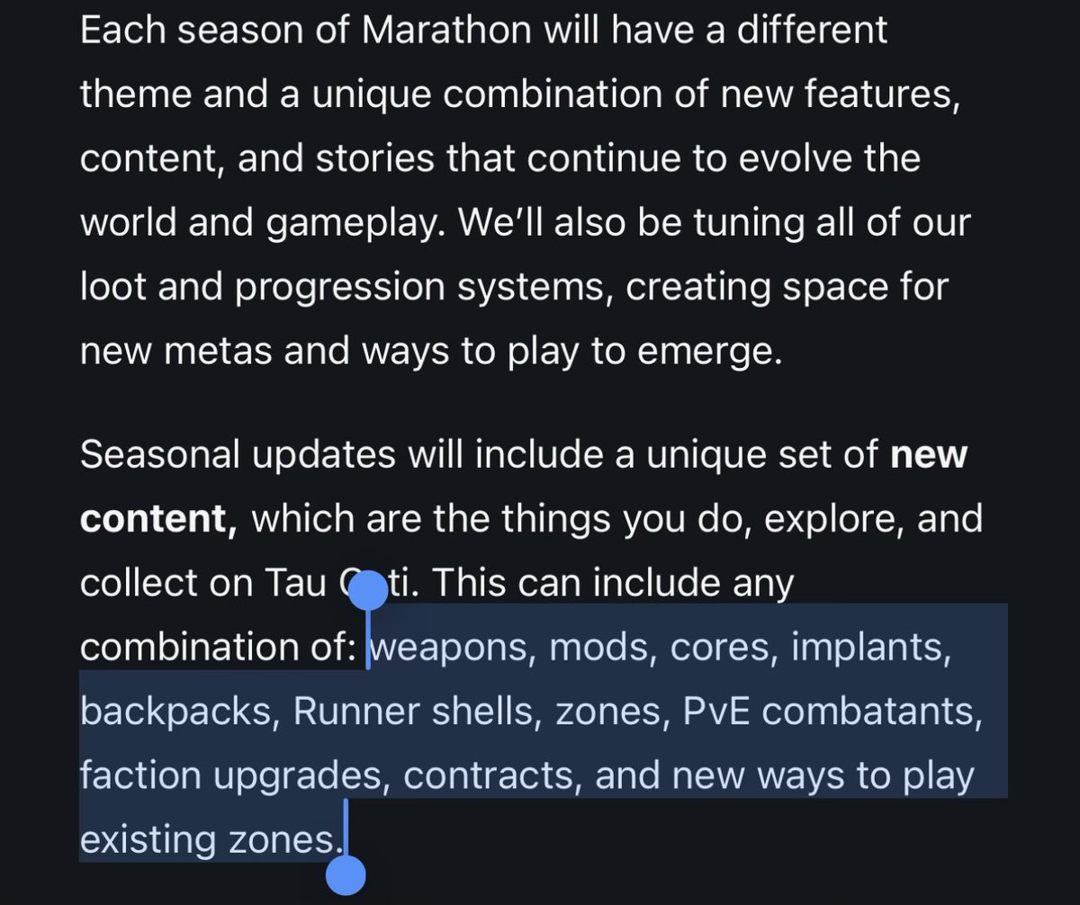 Aaahop's tweet photo. @Arrrrash @chrismiller558 And a new shell, retuning faction upgrades, the Cradle system. They have some redacted/scrambled element mentioned in the original post too https://t.co/blRah0oFe4