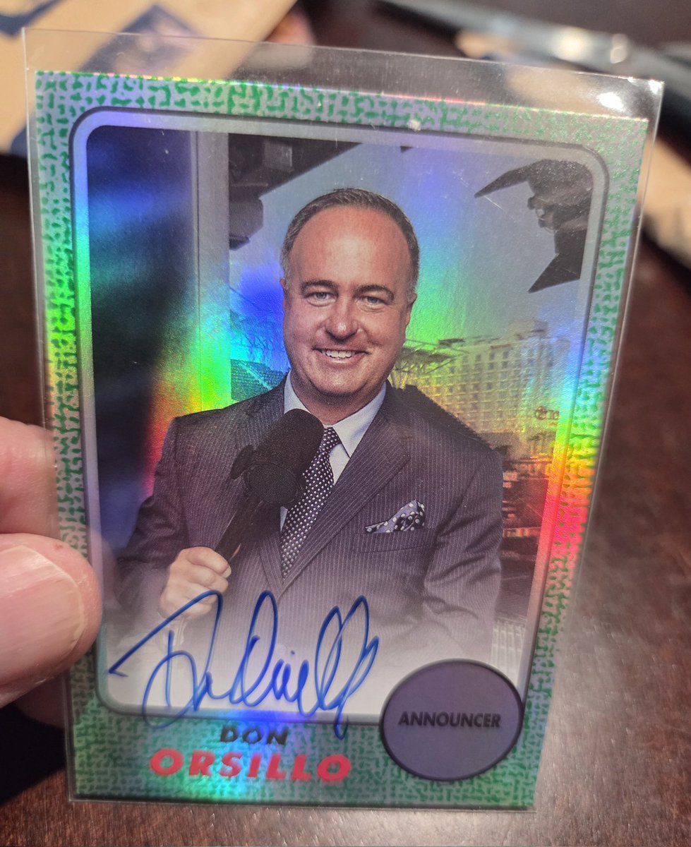 SBergerBOSTON's tweet photo. Recent ebay pickup for the great Northeastern Huskies, Boston Red Sox & current Padres broadcaster #DonDiego @DonOrsillo . https://t.co/n6rXAP29ov