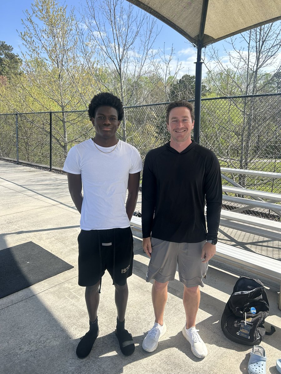 #blessed after a great visit today with <a href="/talkingtonjay/">Jaymes Talkington</a> I’m blessed to receive an offer from Kennesaw State University! 🟡⚪️
<a href="/FCHS_Bulldog_TF/">Forsyth Central Track & Field</a> <a href="/fchs_bulldogs/">Forsyth Central Athletics</a>