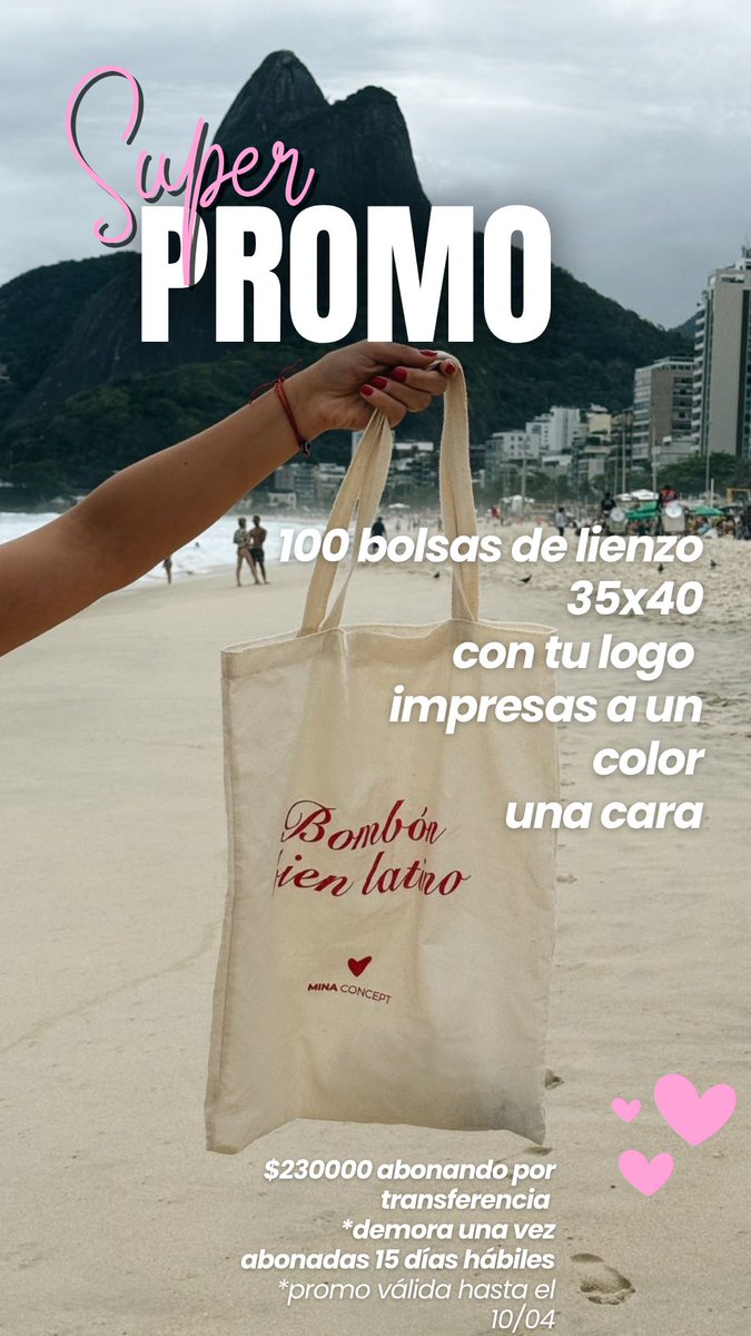 JimeeCh's tweet photo. https://t.co/Ub0up3pos6

Si tenés un emprendimiento podes aprovechar la promo! Hasta el 10/04 
Totebags de lienzo de algodón con estampa en serigrafía ❤️ https://t.co/JQObomDODz