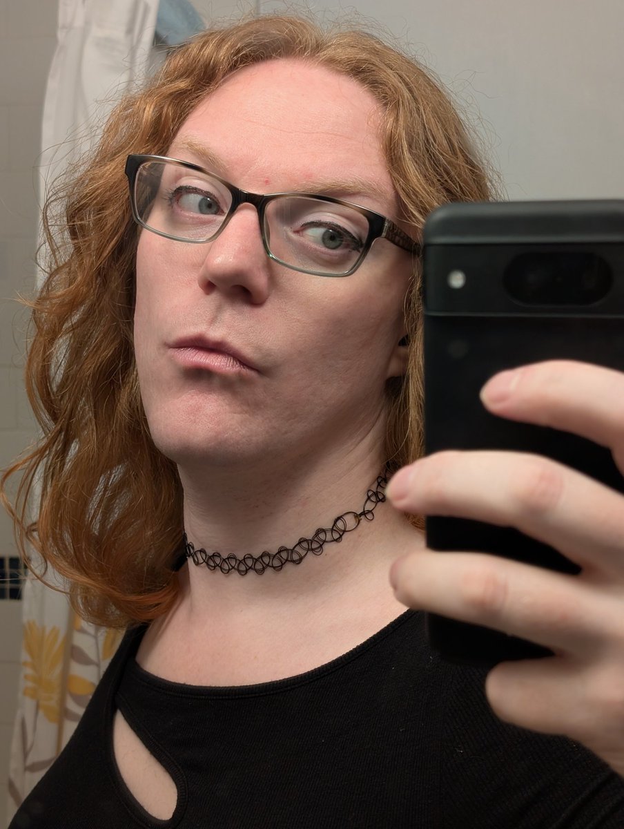 Trans day of visibility where I just happen to be wearing the same dress as last tdov. almost 7 years. it hasn't fixed even close to everything but developing agency is hard and transitioning has been a big part of it. 

I'm struggling very hard these days. Keep me in mind.