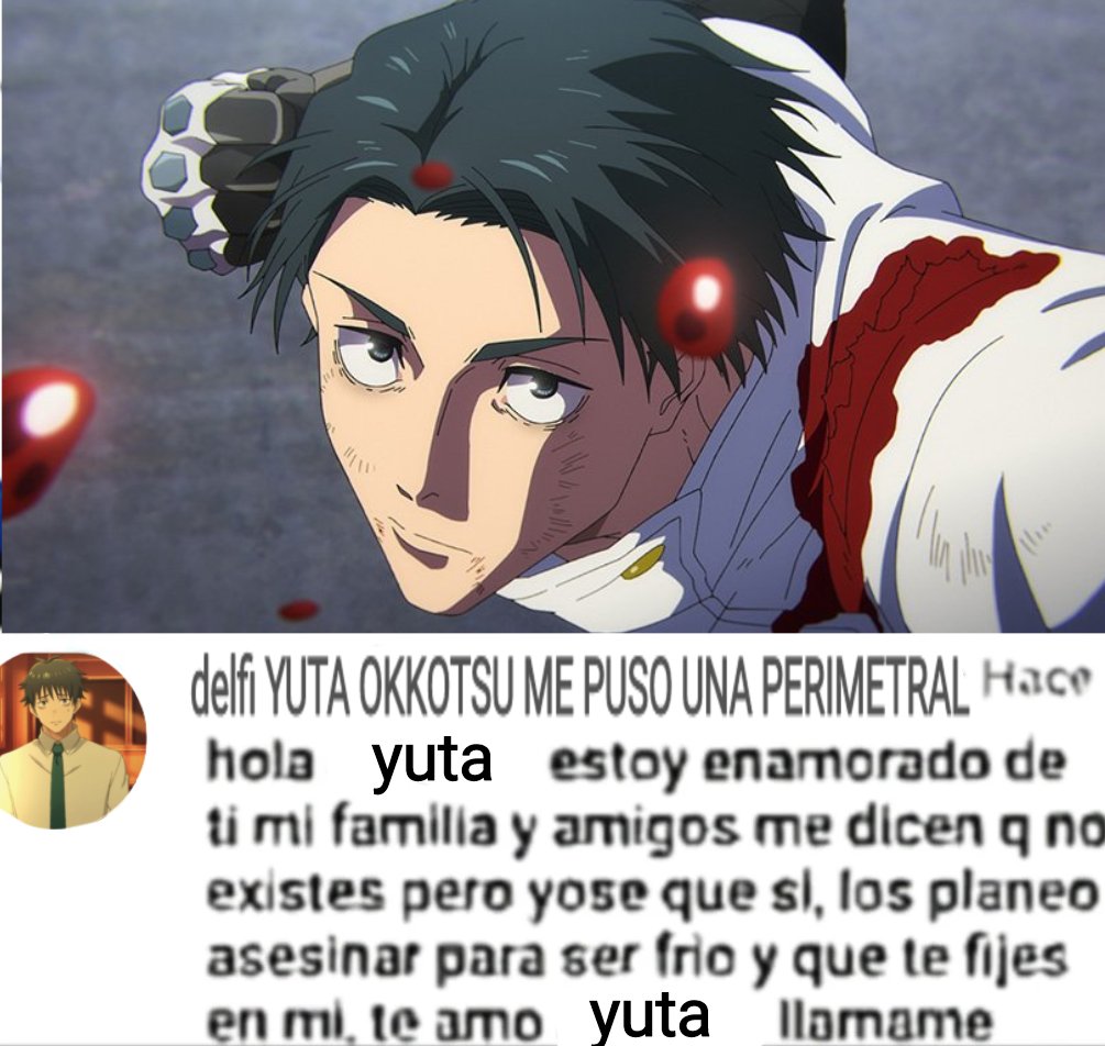 delfi YUTA OKKOTSU ME PUSO UNA PERIMETRAL tweet media