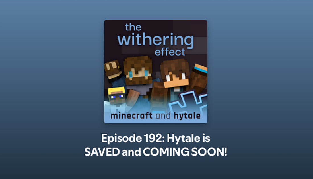 🎙️ Episode 192 is out now!

In this episode, <a href="/DuDs_vs/">DuDs vs.</a> and <a href="/carlryds/">CarlRyds</a> discuss everything they knew from the <a href="/Hytale/">Hytale</a> Q&amp;A back in November 2025.

 🎧 📺 tinyurl.com/Withering192

#Minecraft #Hytale #Podcast