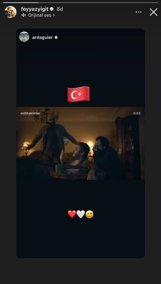 futaspor's tweet photo. Feyyaz Yiğit, Arda Güler’in paylaşımını hikayesine ekledi 😅

“Bu gece yattığım yeri beğenirim işte..” https://t.co/6NpjjuoYyw