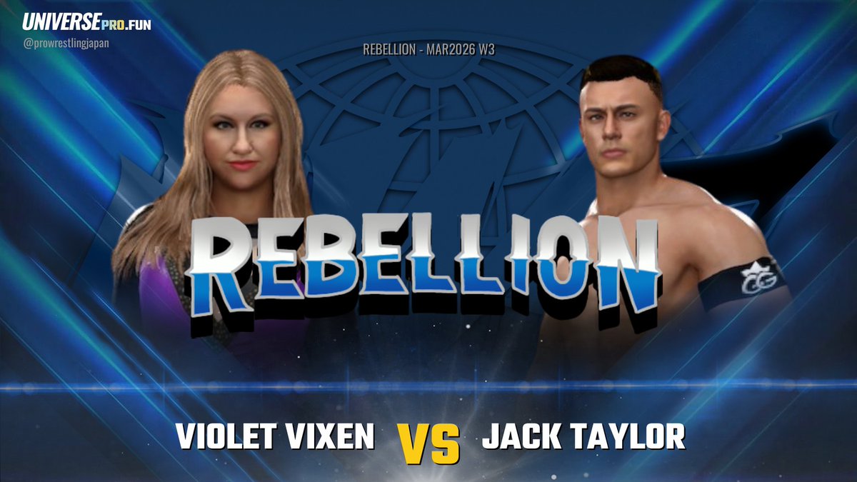 ProWJapan's tweet photo. Tonight's PWJ Rebellion Card brought to you by @SoloReprise2K's Universe tracker

Part 1 https://t.co/g1LHgzlcAC