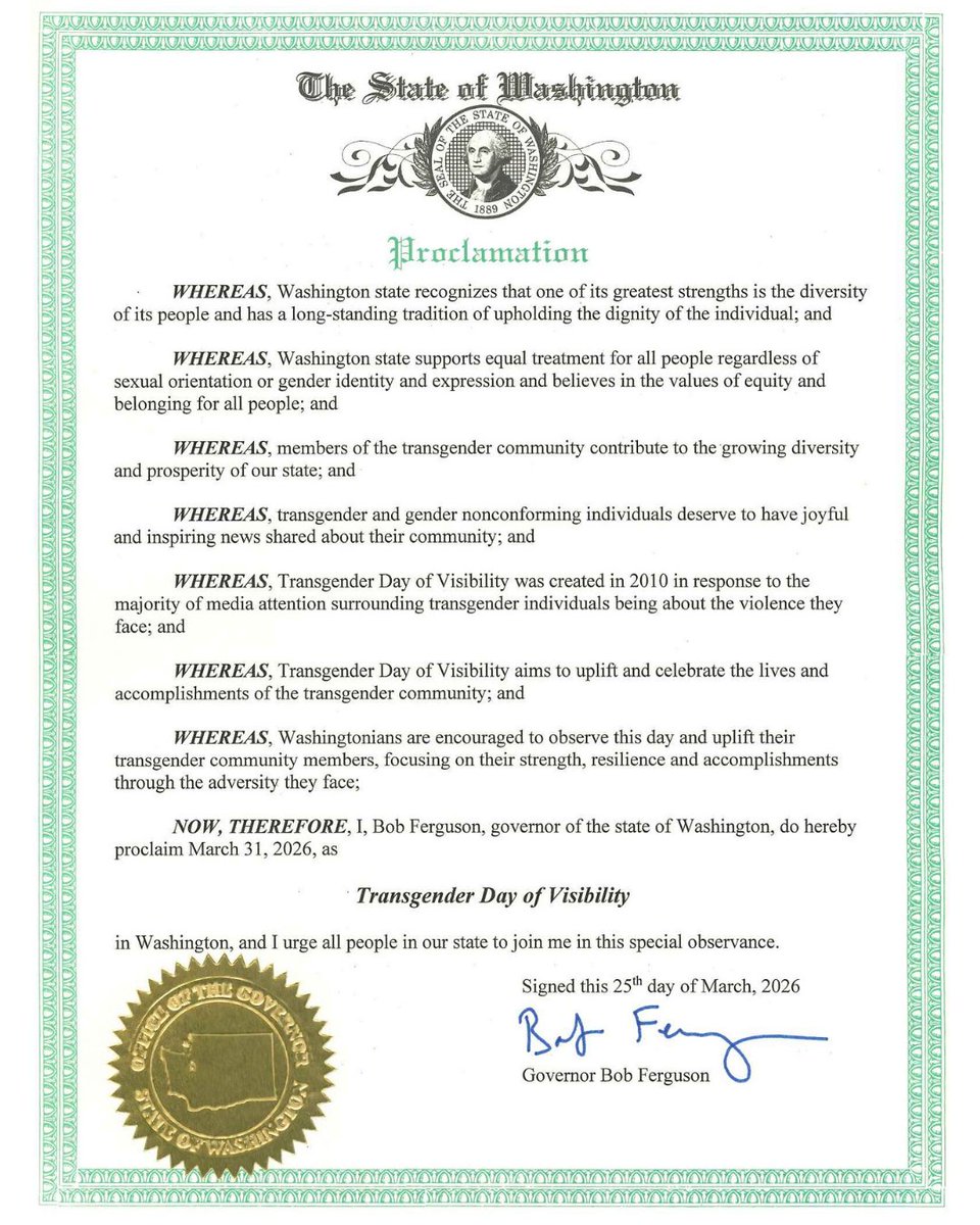 Governor Bob Ferguson tweet media