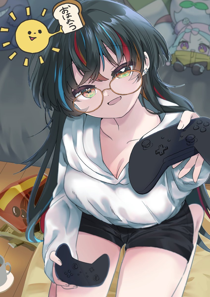 M1n4duk1's tweet photo. やっーと起きた！おはよ！待ってたんだから！
ほら、早く一緒にゲームしよ？

#おはようVtuber 
#エイプリルフール https://t.co/Mu7cBGufx8