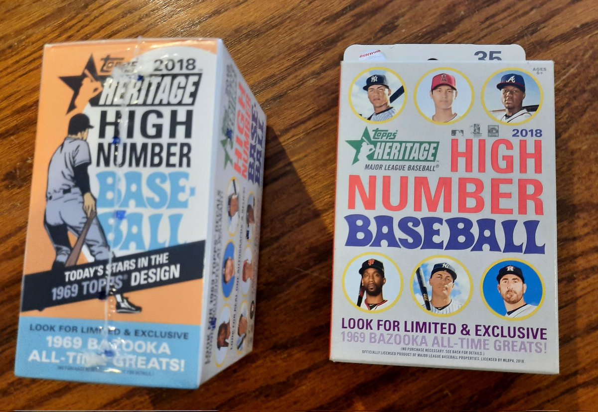 D13_Walker's tweet photo. 2018 Topps Heritage High Number sealed blaster for sale! $400.00 shipped BMWT! Also, a sealed hanger for $ 185.00 shipped BMWT! https://t.co/DmuyOv5dSD