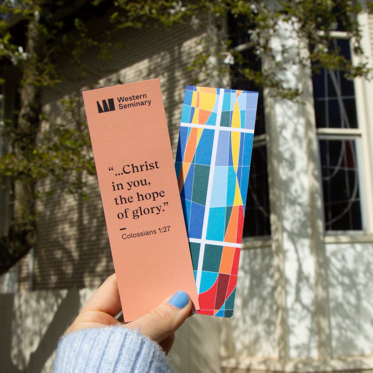 WesternSeminary's tweet photo. 📚 We have newly designed bookmarks! Next time you're on our Portland campus, stop by the Cline-Tunnell Library to pick one up! https://t.co/oj9T74aQtl