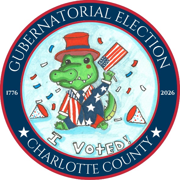 Congrats to Savannah Massolio (Eagle) &amp; Jade Cortes (Gator) of Charlotte High—winners of the 2026 “I Voted” Sticker Contest! 👏🗳️

Huge thanks to all who entered—so many creative designs!
Winning stickers will be seen by voters all election season.