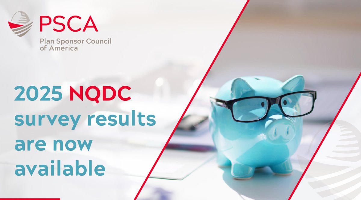 PSCA401k's tweet image. The 2025 NQDC Plan Survey results are now available, providing benchmarks from 306 active account balance NQDC plans.

View the results and order your report today: psca.org/industry-conte…
 #PlanSponsor #RetirementPlanning #NonQualifiedPlans #PlanDesign