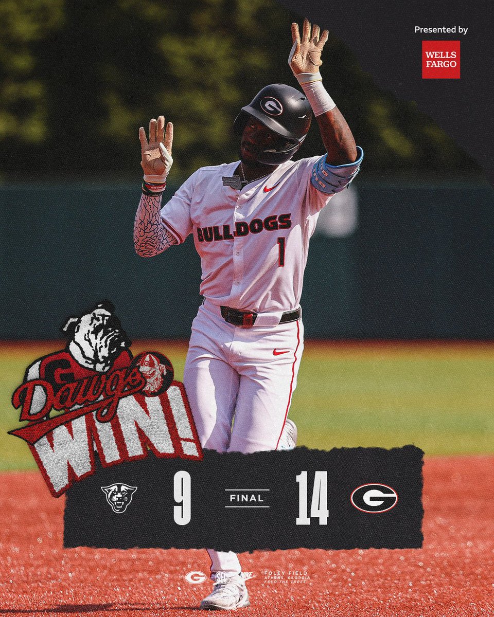 RING THE BELL‼️

Georgia wins the midweek against Georgia State. 

#GoDawgs | <a href="/WellsFargo/">Wells Fargo</a>