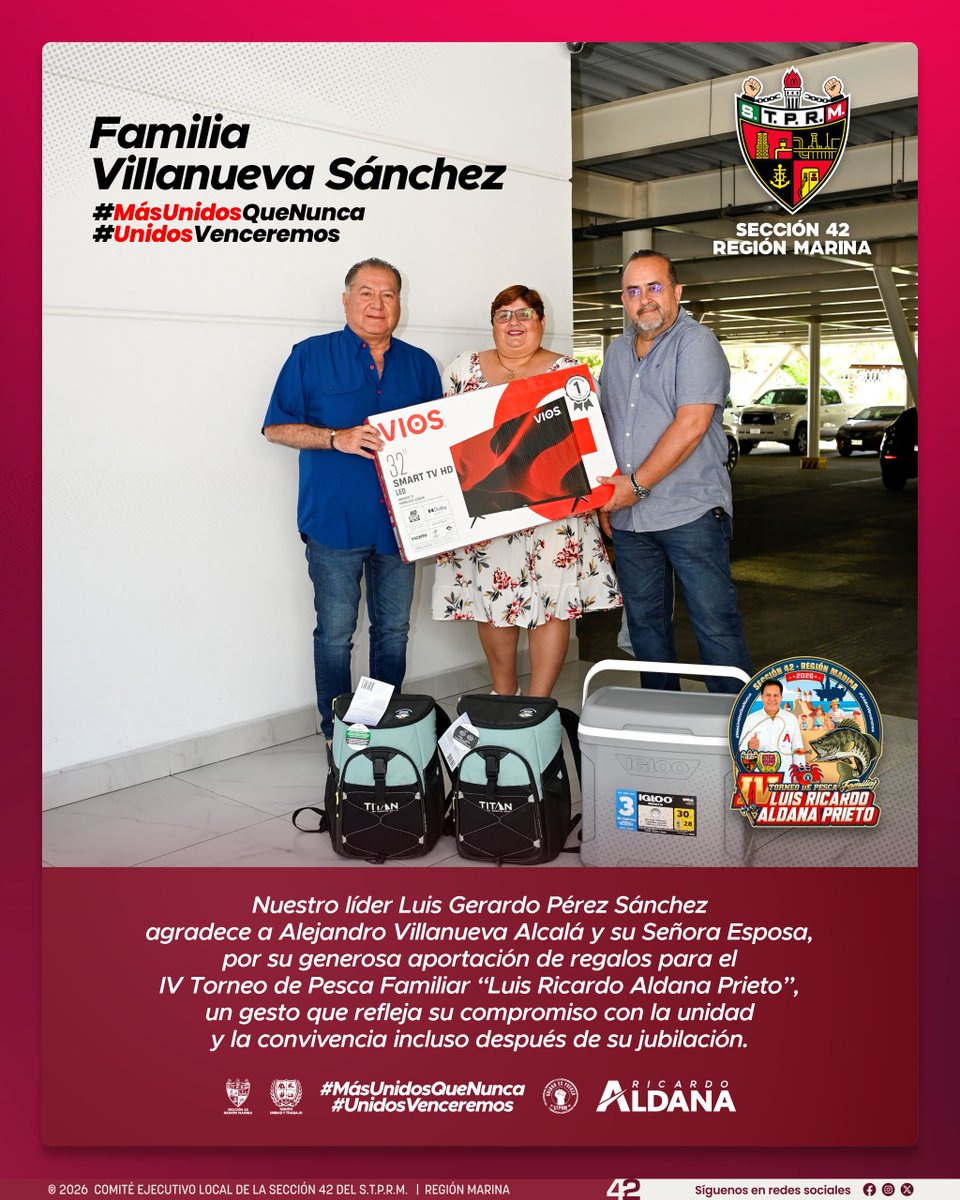 Nuestro compañero Alejandro Villanueva Alcalá, compañero recién jubilado tras una vida de entrega y compromiso en Petróleos Mexicanos, acompañado de su esposa, visitó el día de ayer a nuestro líder Luis Gerardo Pérez Sánchez .

Con el mismo espíritu solidario que caracteriza a