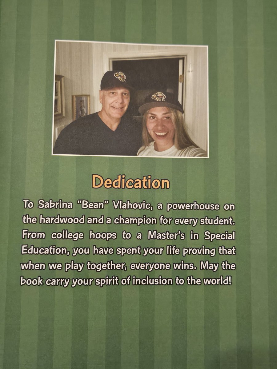 TVlahovic52's tweet photo. My book You Can Play Too is dedicated to my daughter Sabrina "Bean ", from 9yrs old she was my assistant coach for Special Olympics NJ baseball.  She loved the athletes/they loved her. She received her Masters in Spec. ED. So proud of her! No Limits/ Bean https://t.co/r9vE5b3yns
