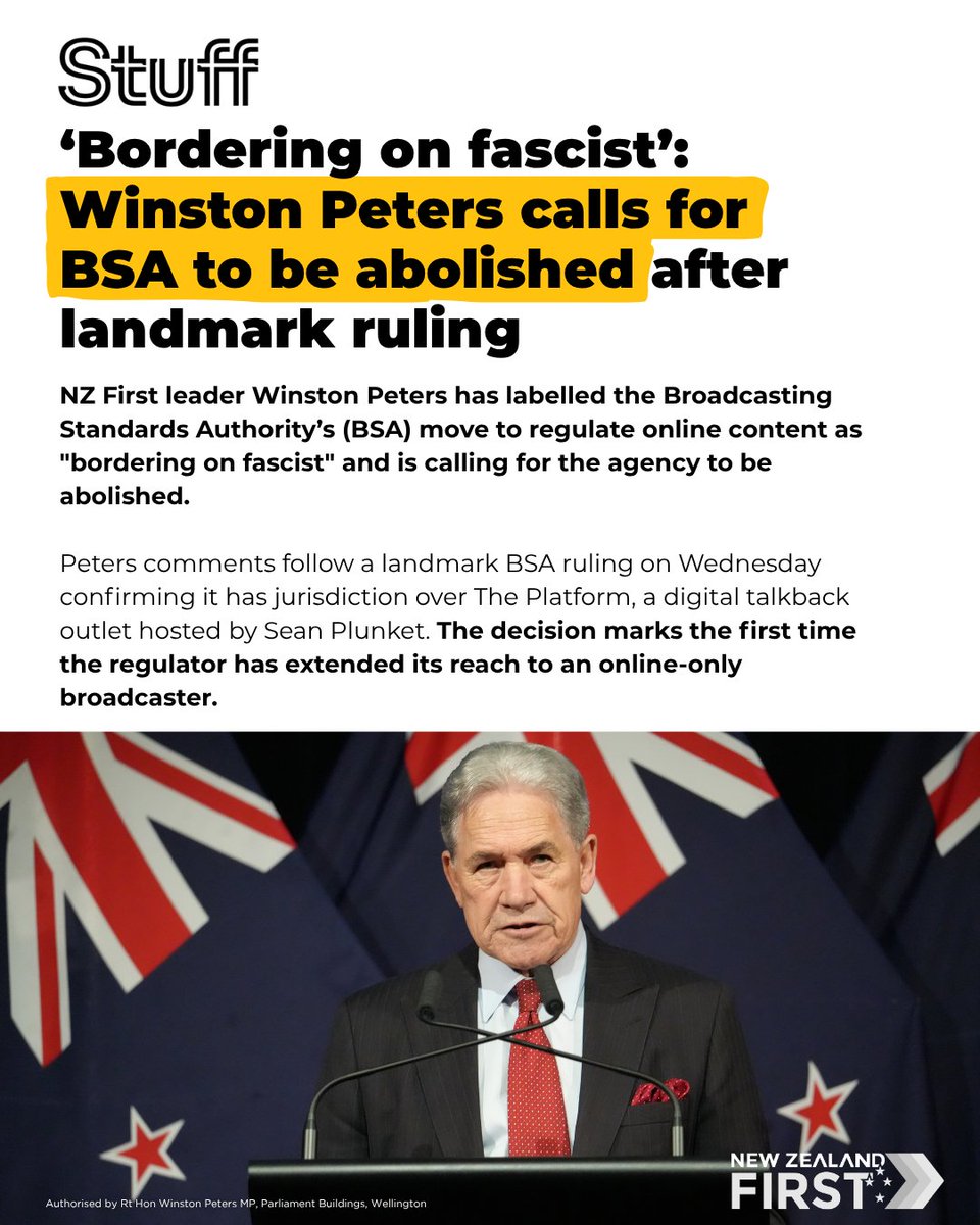 New Zealand First tweet media