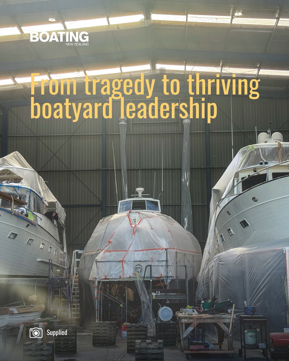 boating_nz's tweet image. From tragedy to leadership, Jan Saull keeps a legendary Kiwi boatyard thriving. Read the full story - click through.
ap1.hubs.ly/y0Kcpp0

#BoatingNZ #BoatBuilding #NZBoating #WomenInBoating #MarineIndustry #BoatLife #KiwiBusiness #OnTheWater