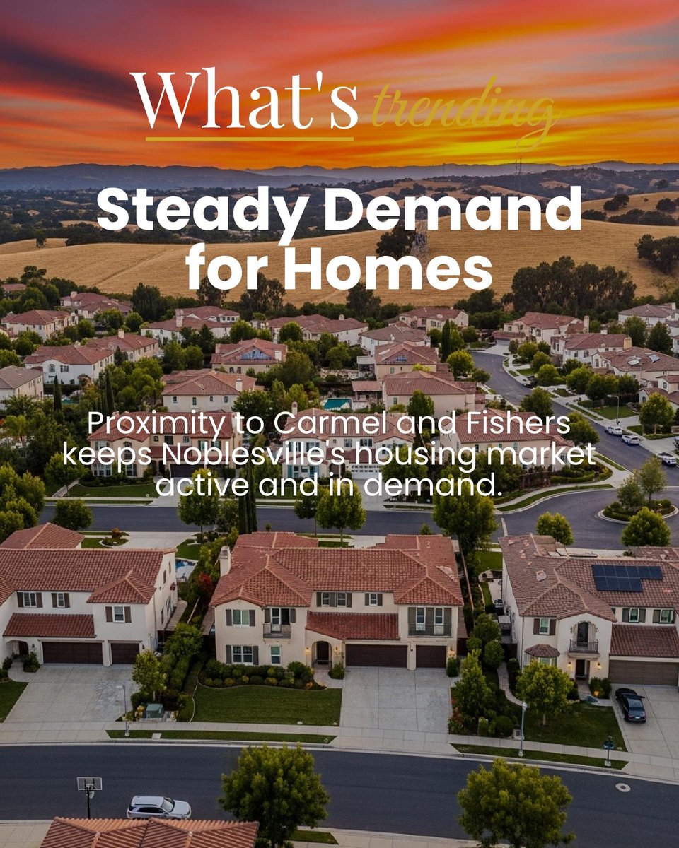 anrumara's tweet photo. Living close to Carmel and Fishers boosts Noblesville property values, steady demand, strong schools, and growing appeal for buyers and investors. 

Would proximity shape your next move? https://t.co/XjQd0a4POM