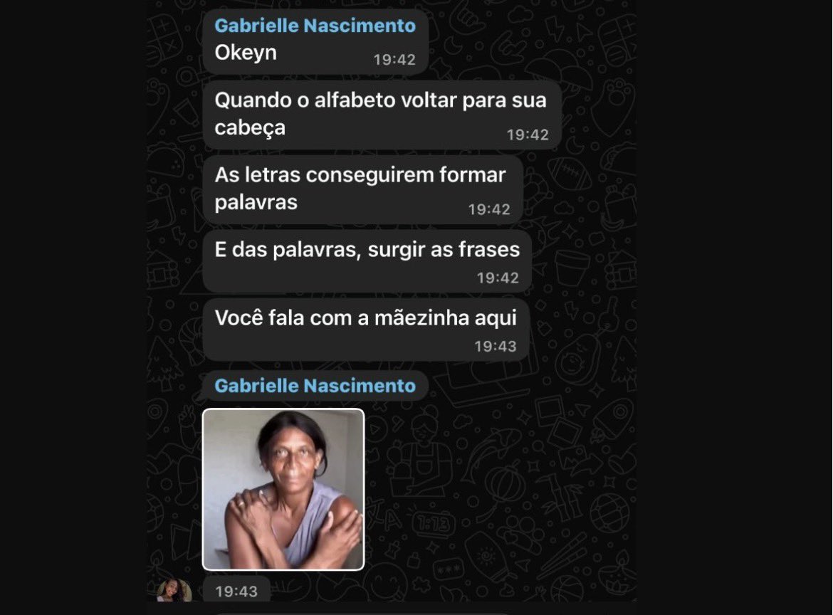joaopeeeedro's tweet photo. Gabrielle consegue superar tudo… kakakakak https://t.co/NZS9fvC45r