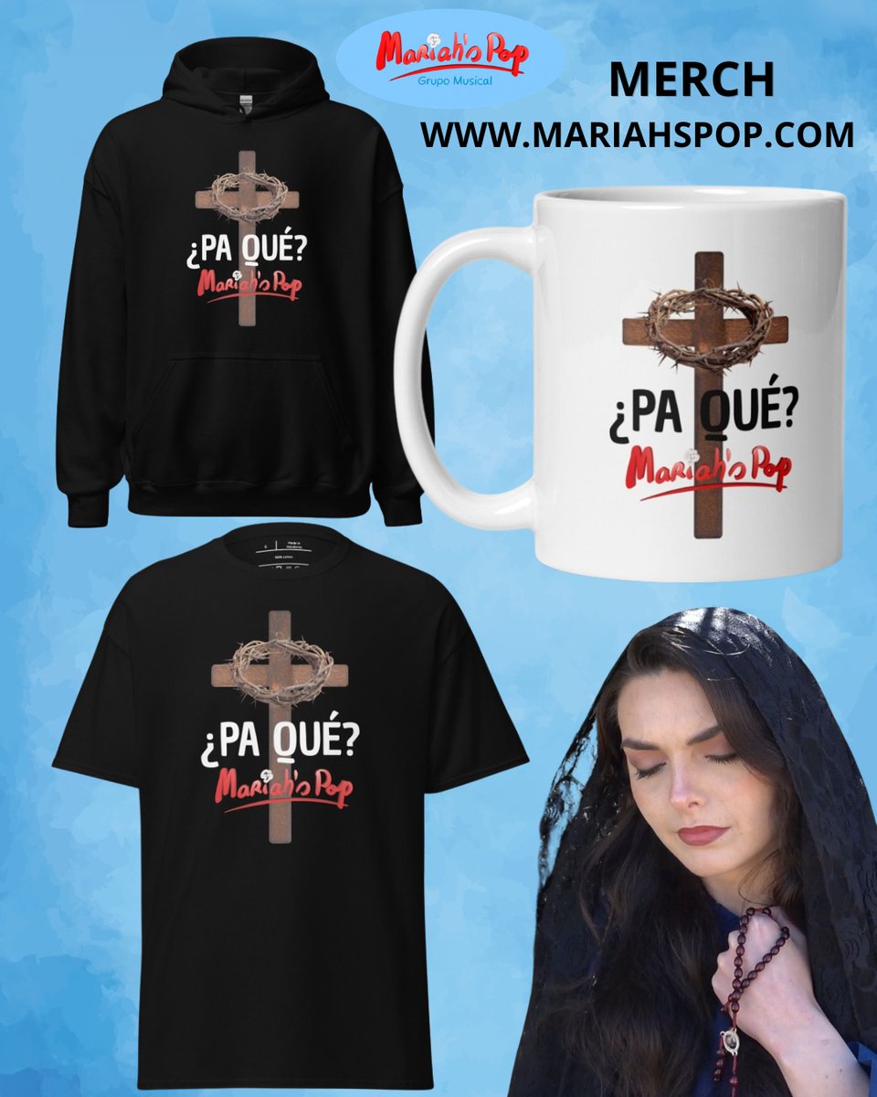 MariahsPopOfic's tweet photo. Merch ¿PA QUÉ? #PAQUE camiseta y sudadera unisex y taza en nuestra tienda Online 👉https://t.co/bMghtyaprH

¿PA QUÉ? Nuevo videoclip de nuestra Saeta completa en YouTube 👉 https://t.co/l2s0g7FIUR

#Merchmariahspop #semanasanta #tazas #camisetas #saeta #MariahsPop #parati https://t.co/JMb3nR8NFV