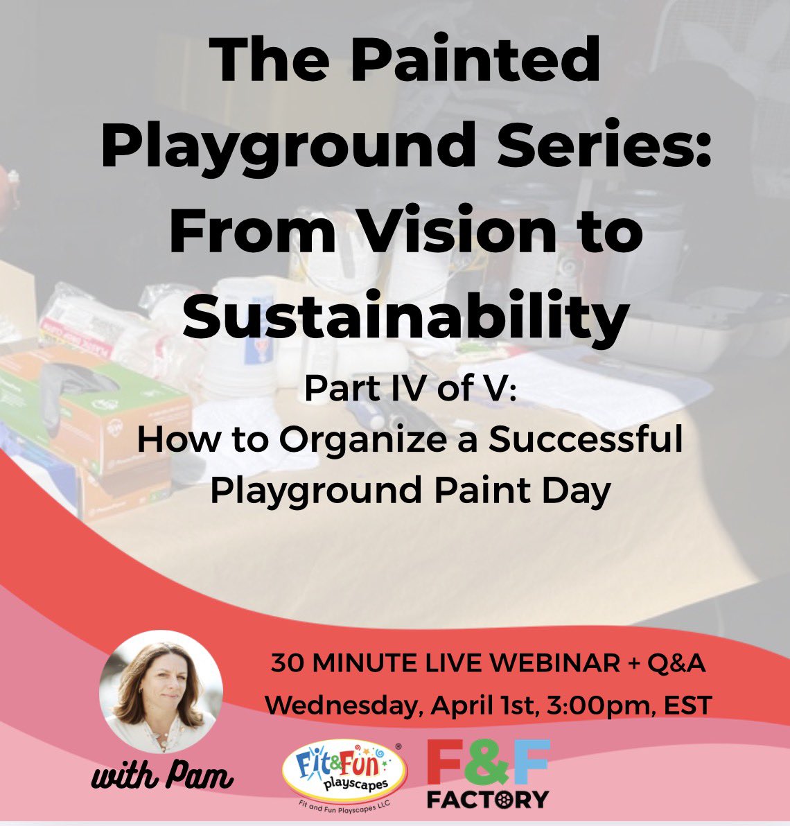 FitandFunPlay's tweet photo. Need help organizing a playground  paint day, success fully? We can help you!  Learn tips, tricks, and ways to make painted play spaces with no stress.  Signup: https://t.co/yp0ameZJVG
#paintedplaygrounds #paintedplayspaces #playgroundmarkings #recessrefresh https://t.co/zO1eCYwgGk