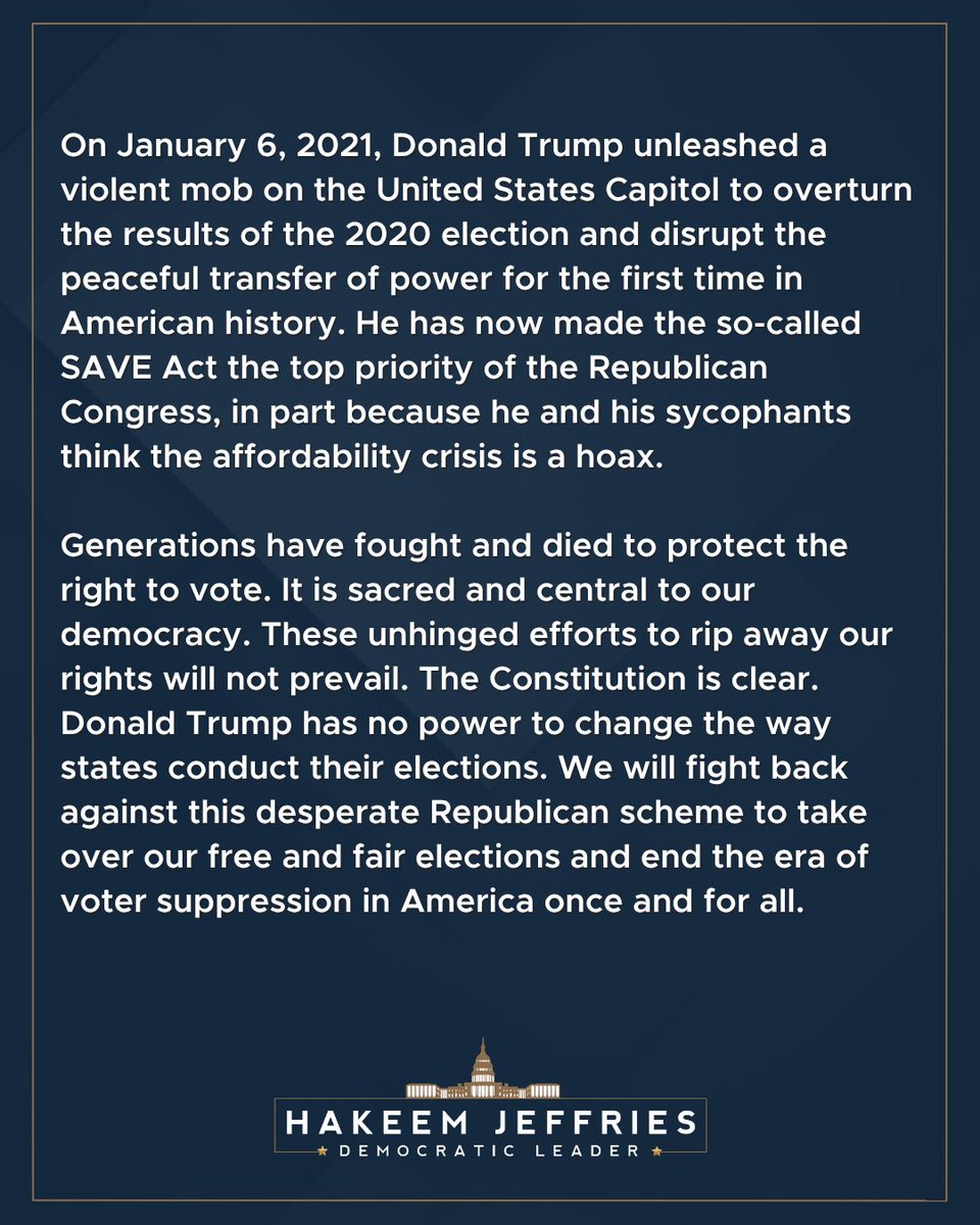 Hakeem Jeffries tweet media