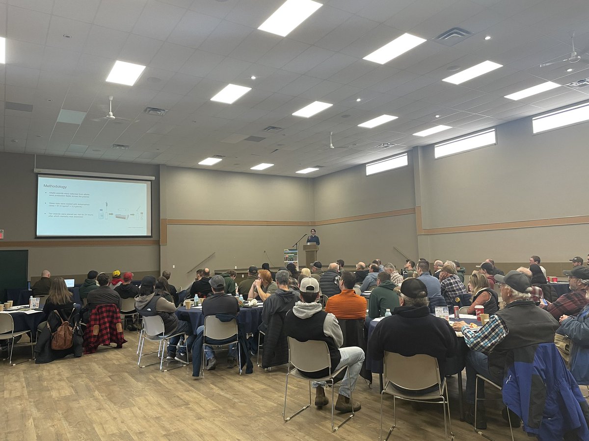 ASCA_Research's tweet photo. Thank you to all who attended the Alfalfa Seed Commission of Alberta’s spring meeting and AGM. It was fantastic to have a full house and great speakers both research and non. We continue to strive to put levy dollars to good use! https://t.co/5OFqMS3xaK