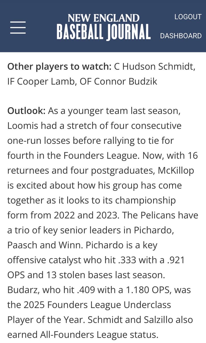 DMcKillopJR's tweet image. Top 10. Let’s see if we can rise! 

#SoarPelican | @LCBaseballPels 
#PelicanPride | @LoomisAthletics