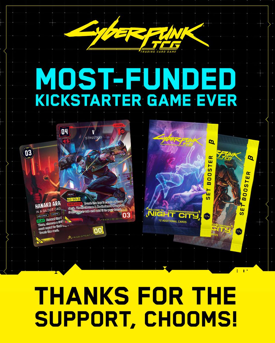 Cyberpunk Trading Card Game tweet media