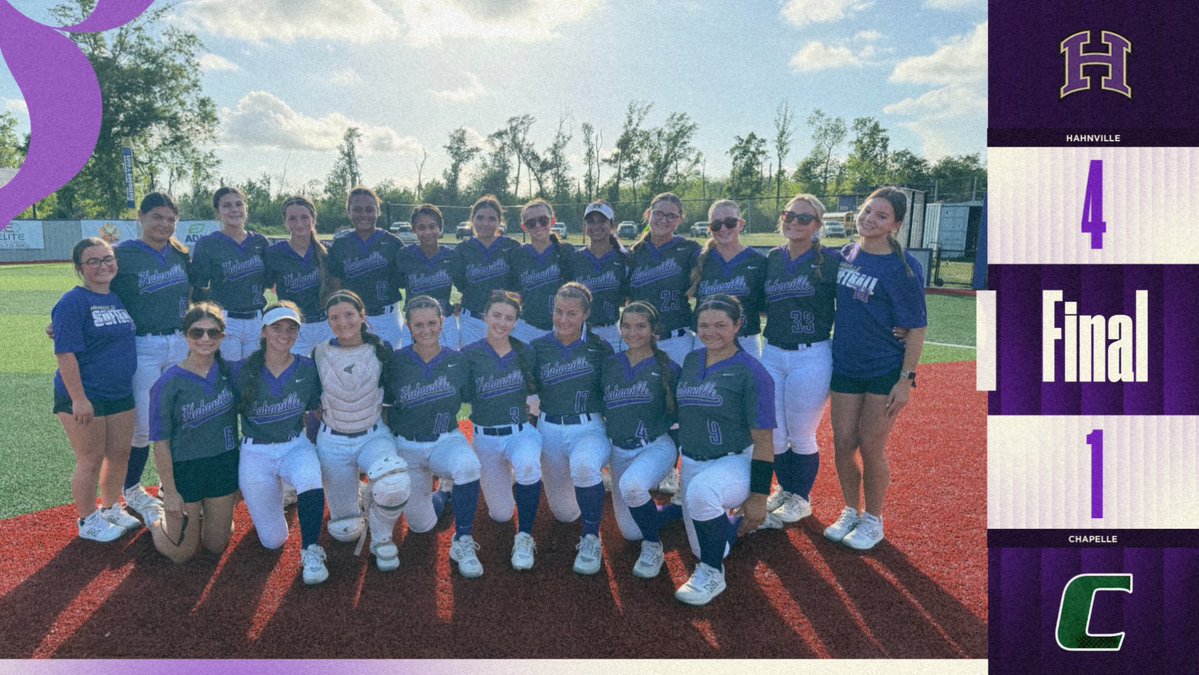 Hahnville High Softball tweet media