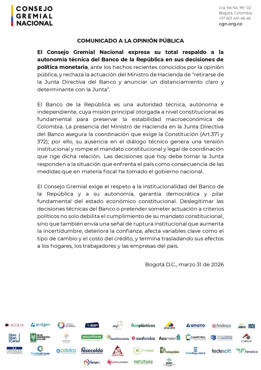 Consejo Gremial tweet media