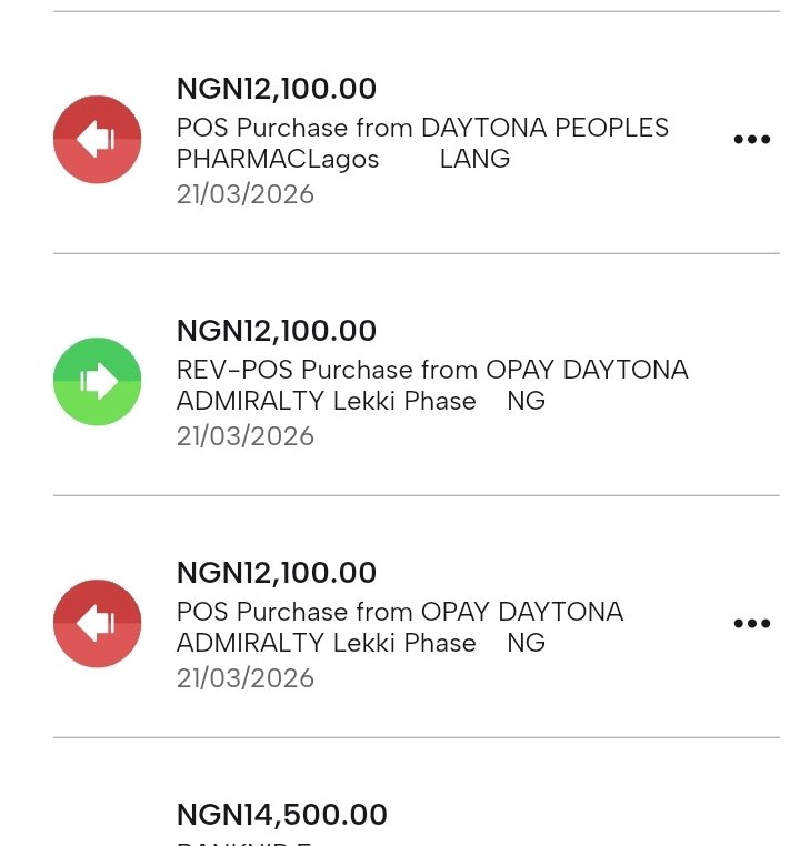 modubole's tweet photo. @sterlinghelp This transaction occurred on 21 of march 2026 I did a transaction via POS at Daytona admiralty branch lekki Lagos. https://t.co/qJzbLxwndM