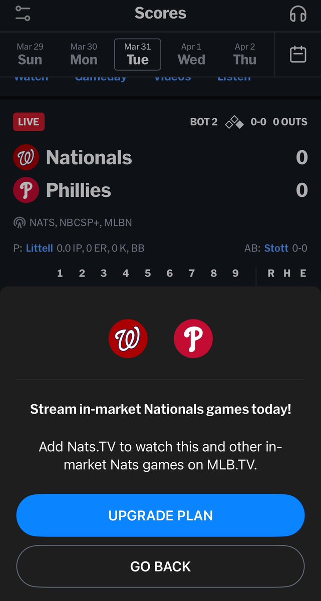 ryan_smale_'s tweet photo. $200 and I can’t even watch Andrew Painters Debut 😭😭 @MLB @MLBNetwork @MLBTV yall are a fucking joke. https://t.co/MQ2e5JILX2