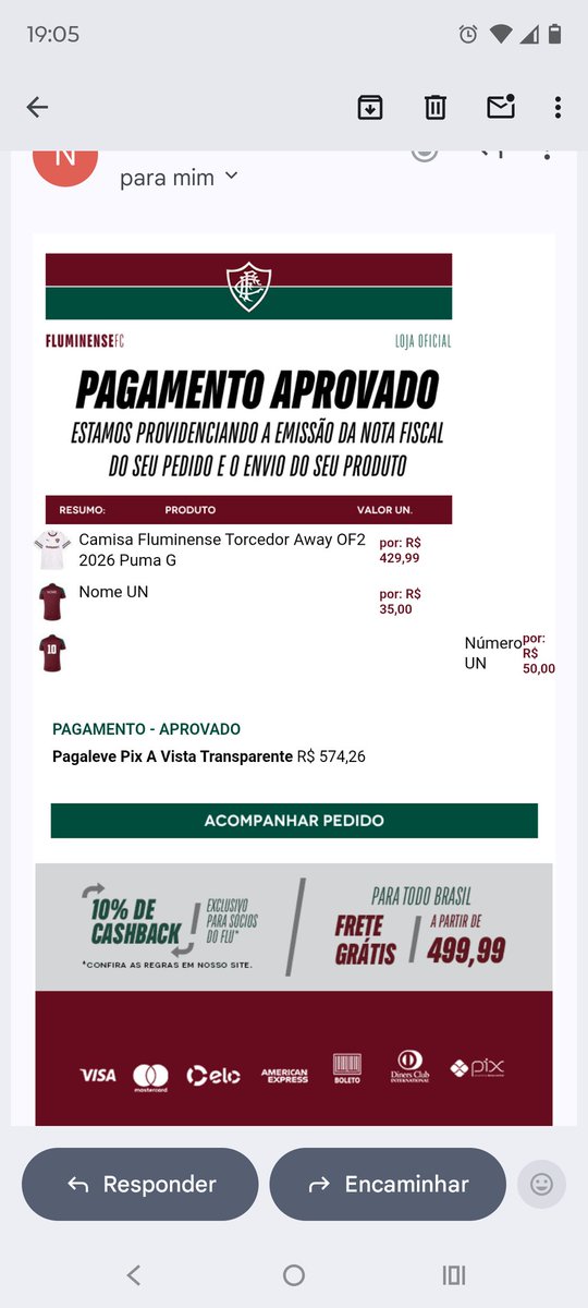 Só o <a href="/FluminenseFC/">Fluminense F.C.</a> me faz fazer uma coisa assim 🙏 A benção João de Deus 🙏🤍💚❤️🙏