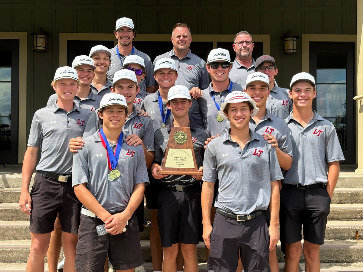LTCavGolf's tweet photo. District Champs!!! 🏆 For the 1st time since 2012 your Cavalier Men’s Golf Team wins the 26-6A district. The Cavs were led by Junior Bennett Kuhns, Sophomore Elliot Cope, and Senior Mackey Beckett who went 1st, 2nd, and 5th 🥇🥈
Next stop Regionals in 2 weeks. #JAMODI https://t.co/8RZnriiNFv