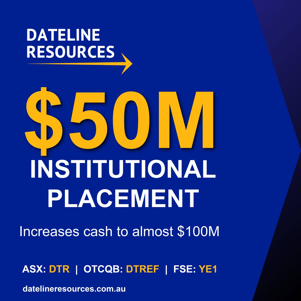 Dateline Resources Limited tweet media