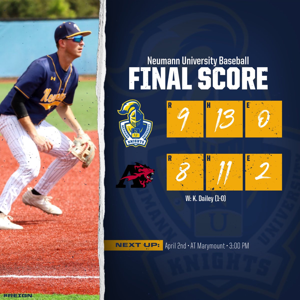 Neumann University Baseball tweet media